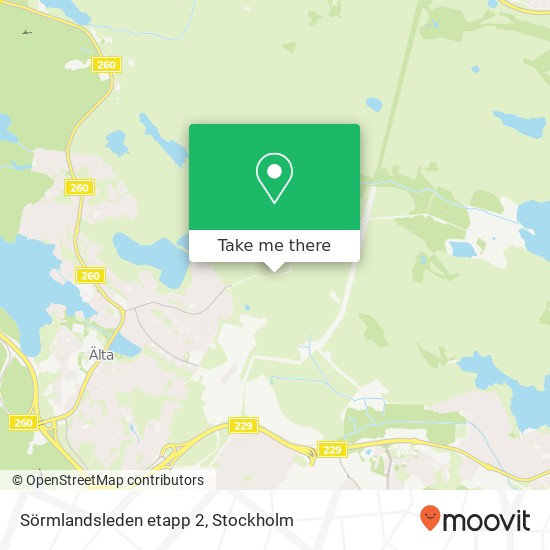 Sörmlandsleden etapp 2 map