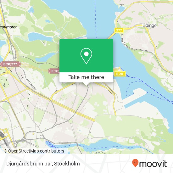 Djurgårdsbrunn bar map