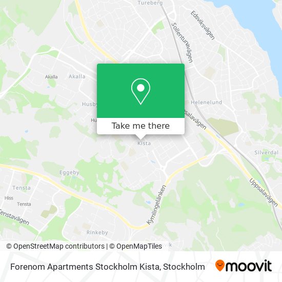 Forenom Apartments Stockholm Kista map