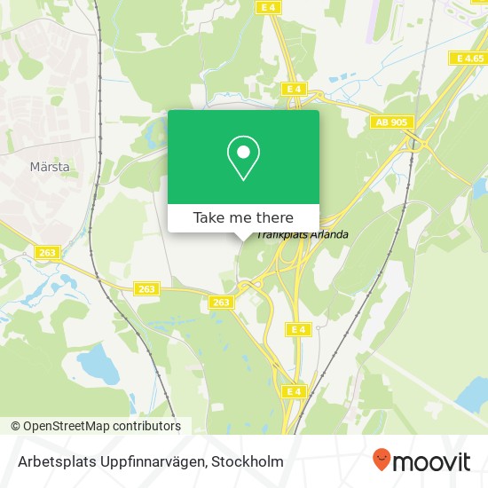 Arbetsplats Uppfinnarvägen map