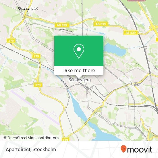 Apartdirect map