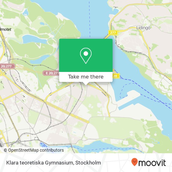 Klara teoretiska Gymnasium map