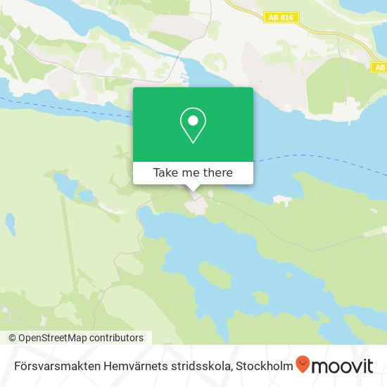 Försvarsmakten Hemvärnets stridsskola map