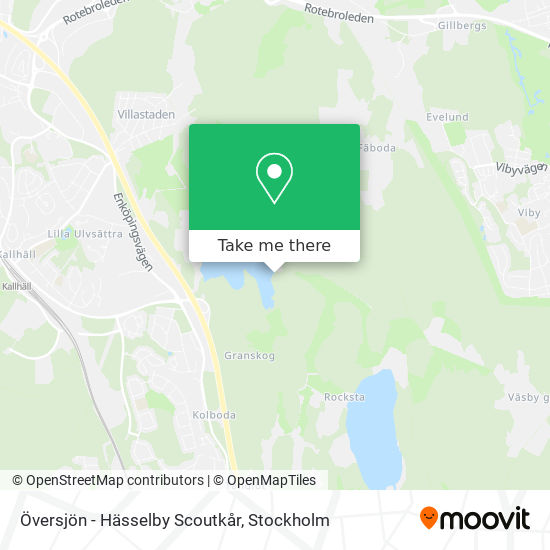 Översjön - Hässelby Scoutkår map