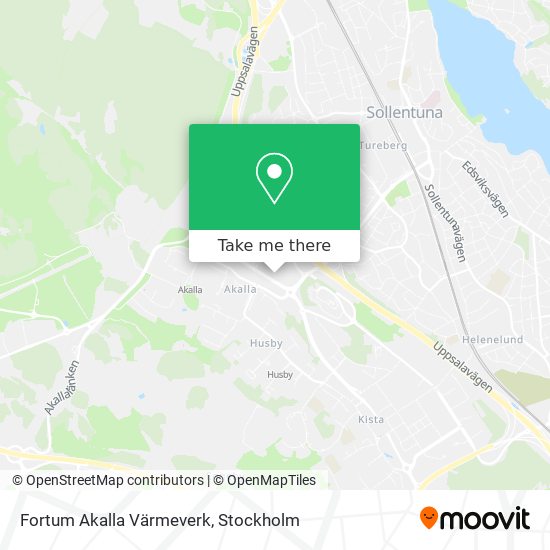 Fortum Akalla Värmeverk map