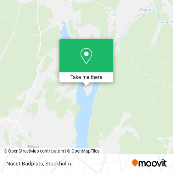 Näset Badplats map