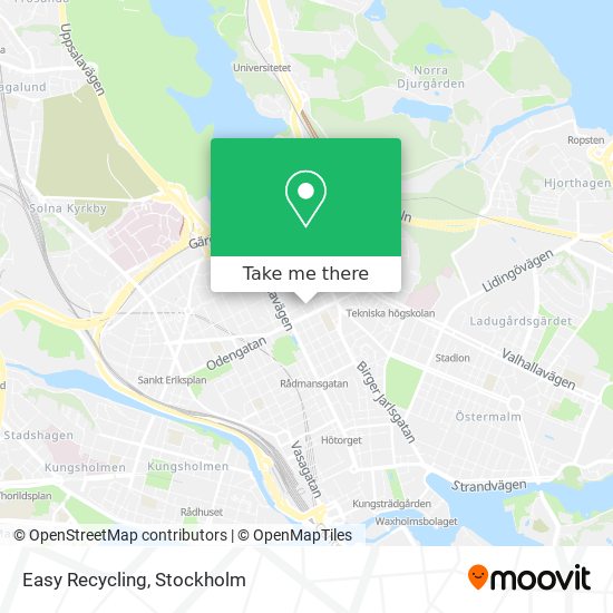 Easy Recycling map