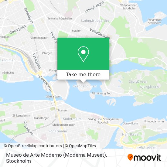 Museo de Arte Moderno (Moderna Museet) map