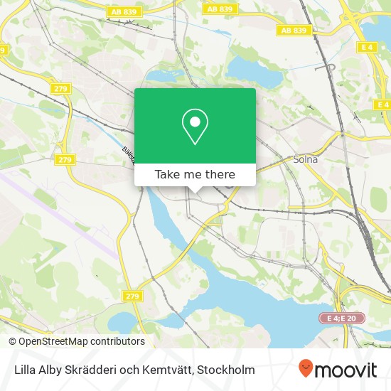 Lilla Alby Skrädderi och Kemtvätt map