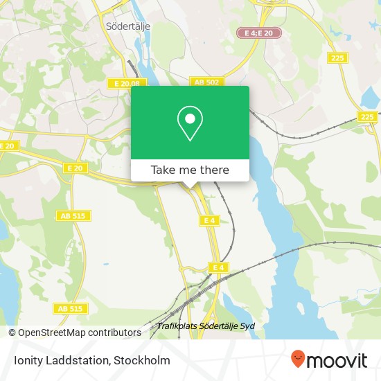 Ionity Laddstation map