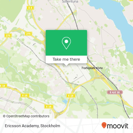 Ericsson Academy map