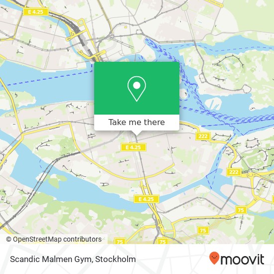 Scandic Malmen Gym map