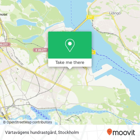 Värtavägens hundrastgård map