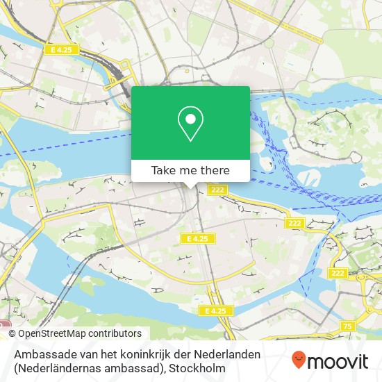 Ambassade van het koninkrijk der Nederlanden (Nederländernas ambassad) map