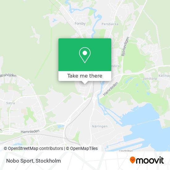 Nobo Sport map