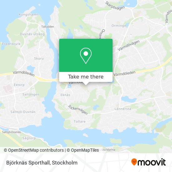 Björknäs Sporthall map