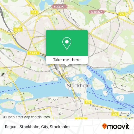 Regus - Stockholm, City map