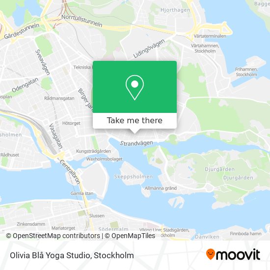 Olivia Blå Yoga Studio map