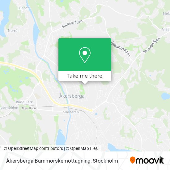 Åkersberga Barnmorskemottagning map