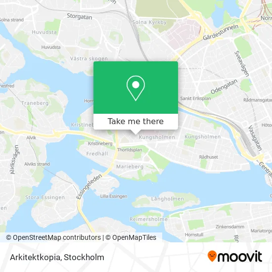Arkitektkopia map