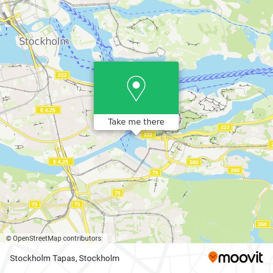 Stockholm Tapas map