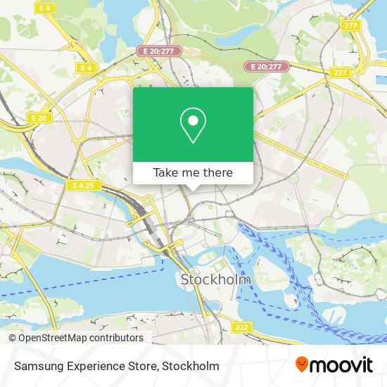 Samsung Experience Store map