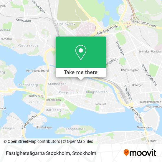 Fastighetsägarna Stockholm map