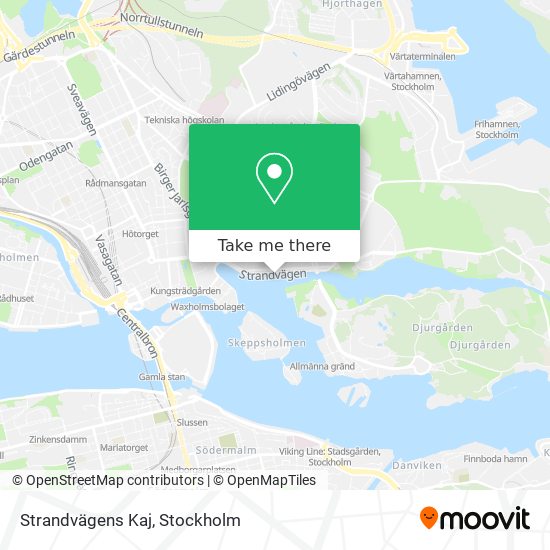 Strandvägens Kaj map