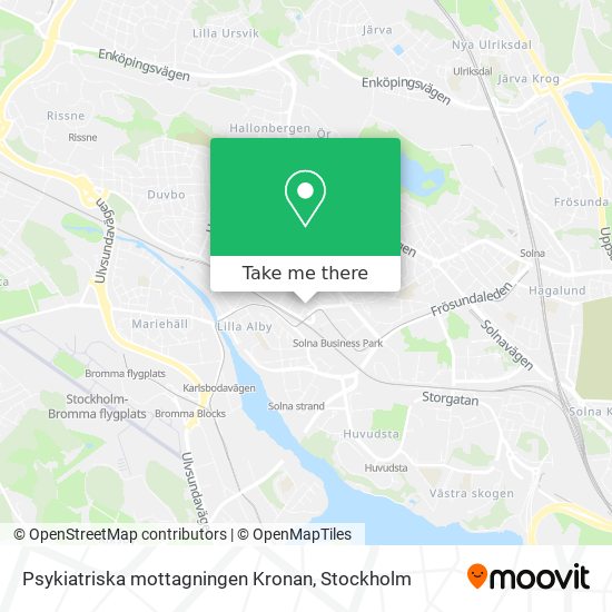 Psykiatriska mottagningen Kronan map