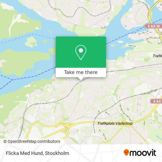 Flicka Med Hund map