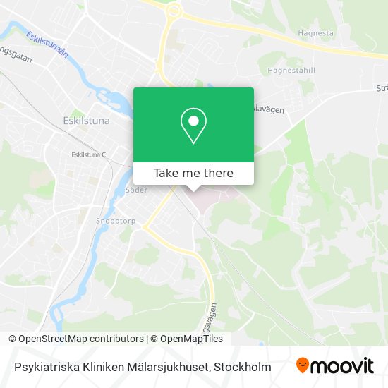 Psykiatriska Kliniken Mälarsjukhuset map