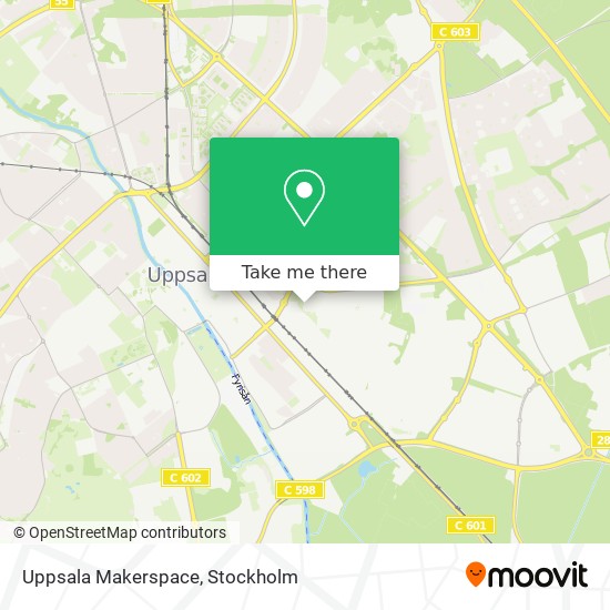 Uppsala Makerspace map