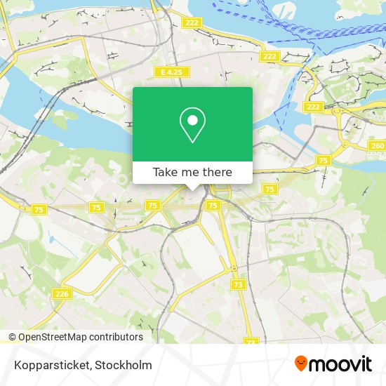 Kopparsticket map