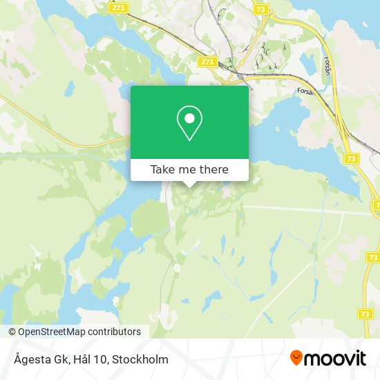 Ågesta Gk, Hål 10 map