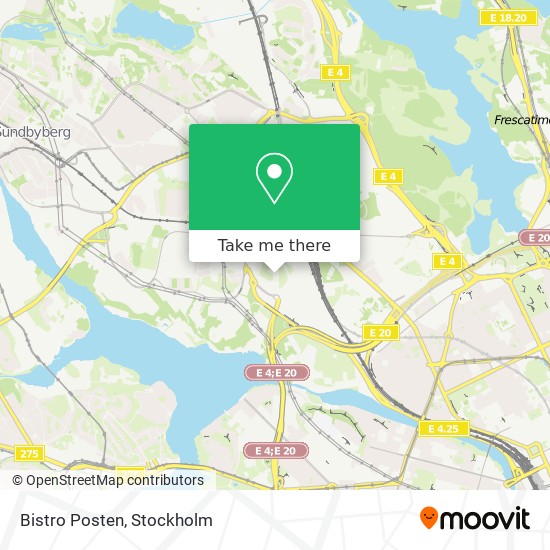 Bistro Posten map