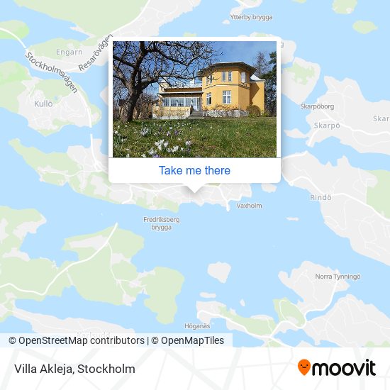 Villa Akleja map