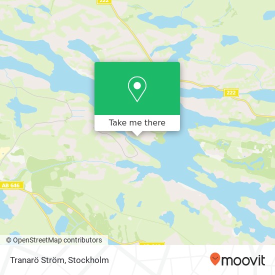 Tranarö Ström map