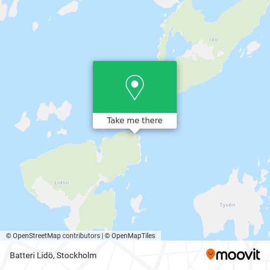 Batteri Lidö map