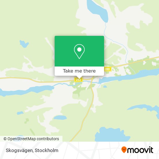 Skogsvägen map