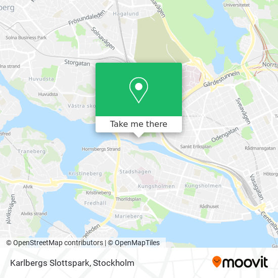 Karlbergs Slottspark map