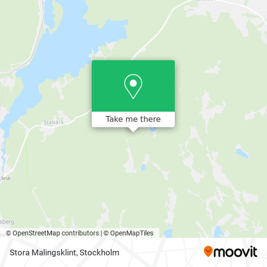 Stora Malingsklint map