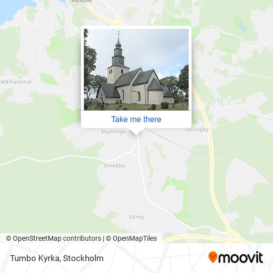 Tumbo Kyrka map