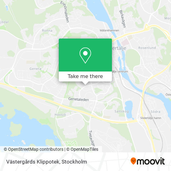 Västergårds Klippotek map