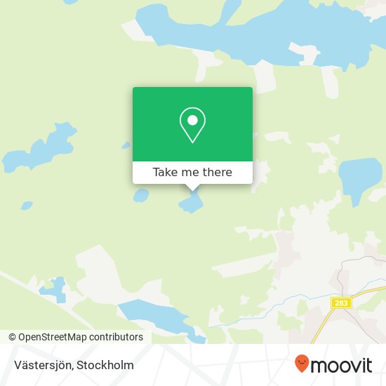 Västersjön map