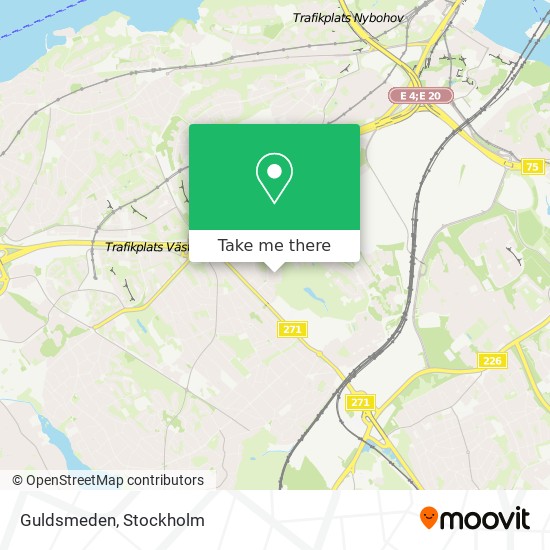 Guldsmeden map