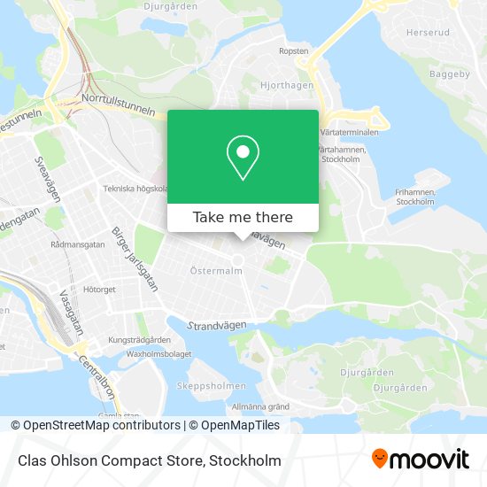 Clas Ohlson Compact Store map