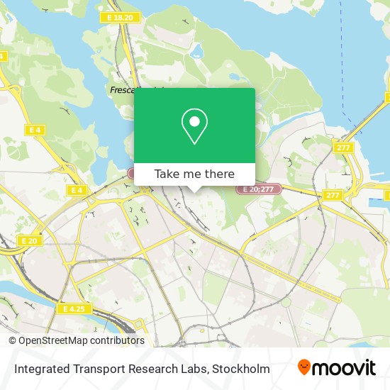 Integrated Transport Research Labs map