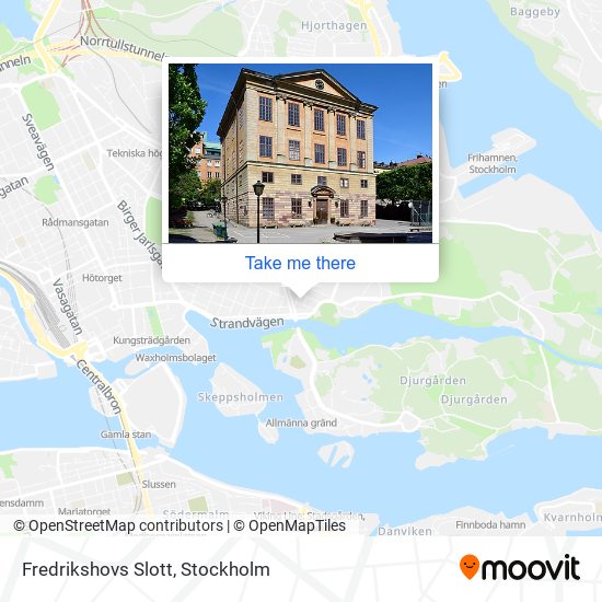 Fredrikshovs Slott map