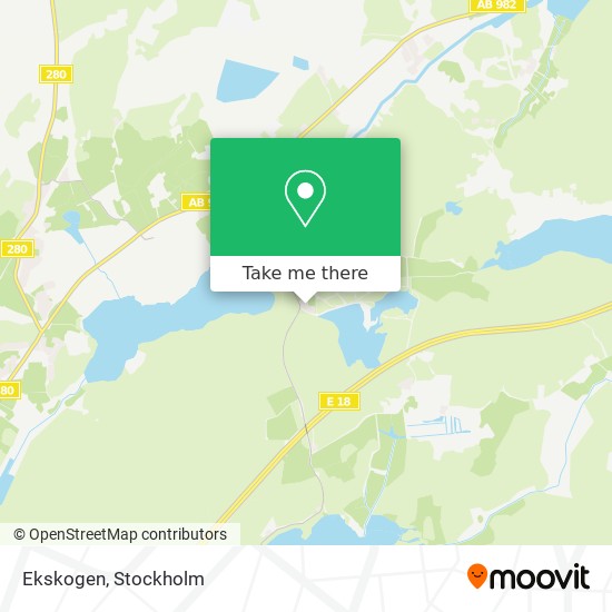 Ekskogen map