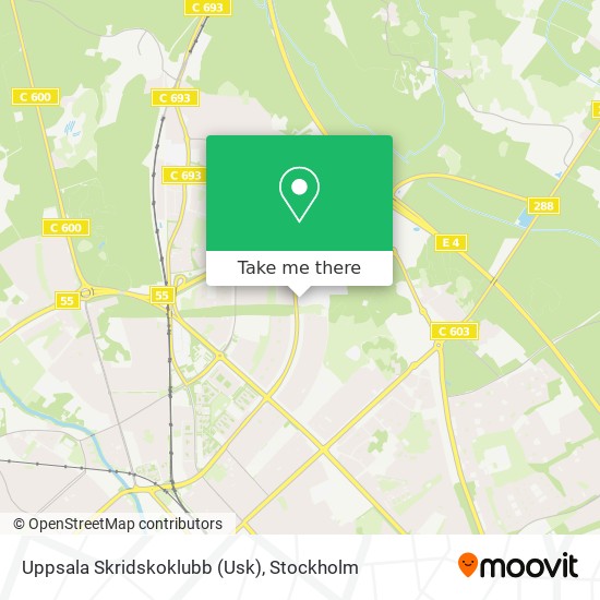 Uppsala Skridskoklubb (Usk) map